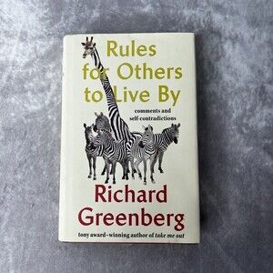 RULES for Others to Live By Richard Greenberg LIKE NEW